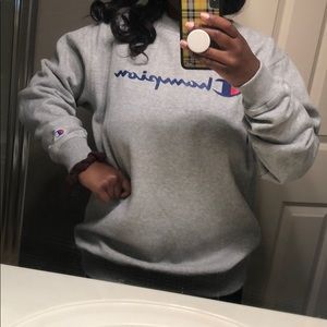 grey champion sweatshirt